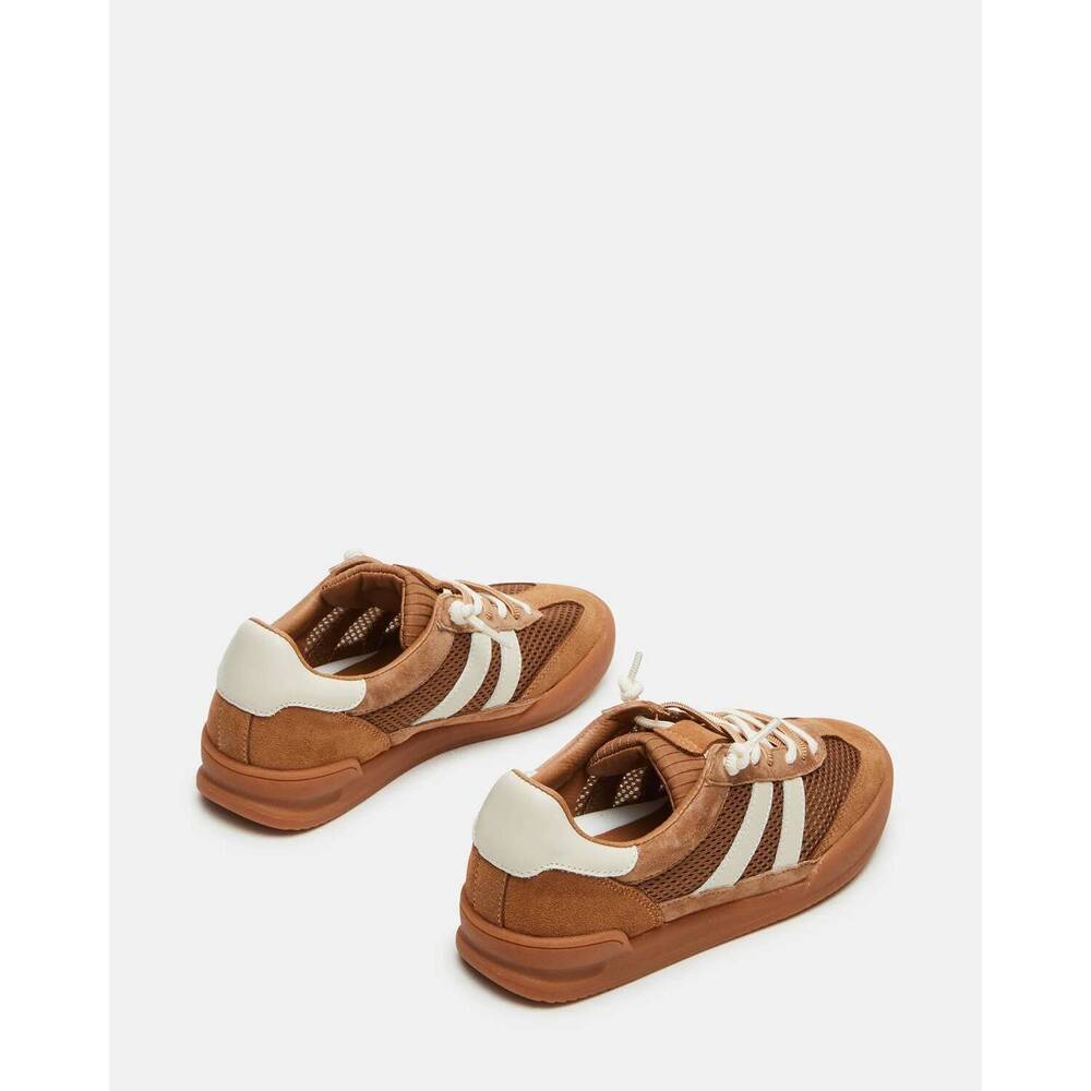 NEW STEVE MADDEN women's verdict sneaker in tan - Picture 4 of 6